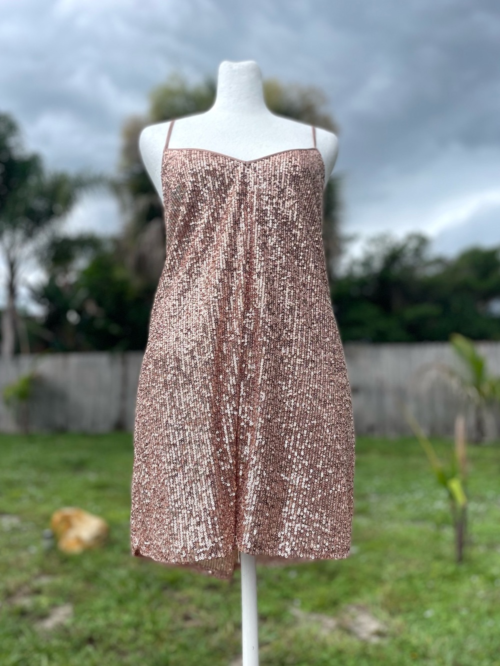 Jade by Johnny Was Adnaro Sequin Swing Dress Size Medium